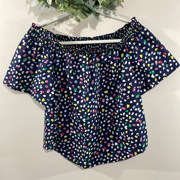 NWOT J. Crew Ratti Happy Cat Print Off The Shoulder Top 10 - Picture 3 of 15